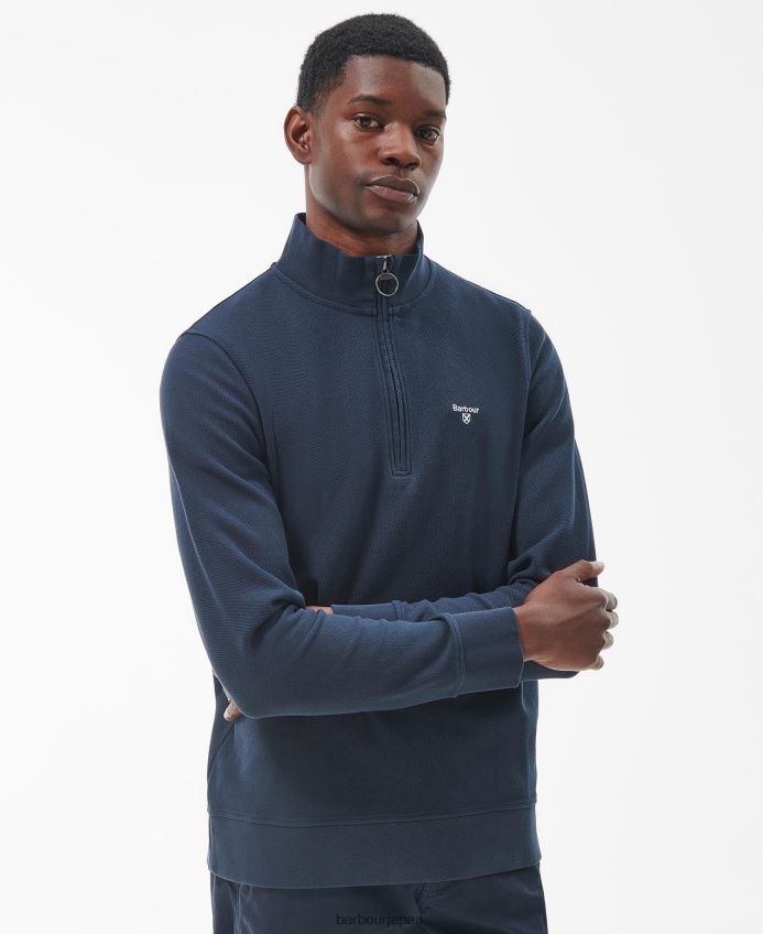衣類 Barbour バークリッグ ハーフジップ スウェットシャツ 白い煙 男性 RV6THF990