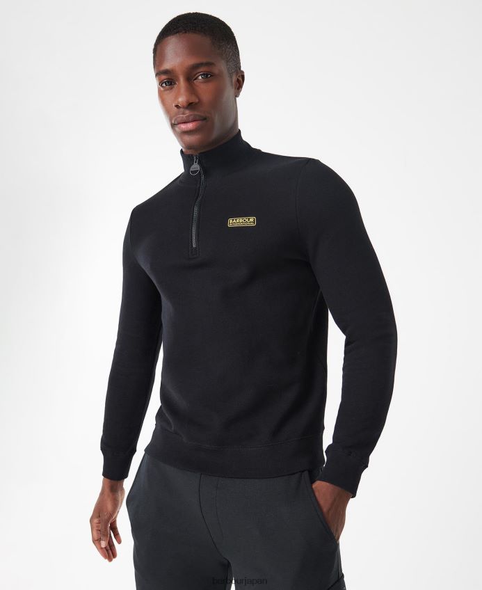 衣類 Barbour インターナショナル スウェットシャツ エッセンシャル ハーフジップ 黒 男性 RV6THF998