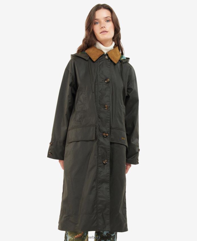 衣類 Barbour x House of Hackney ペティヴァーワックスジャケット 砂/リメリレンス/空 女性 RV6THF1374
