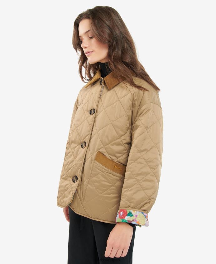 衣類 Barbour x House of Hackney グランデン リバーシブルキルティングジャケット ダークネイビー/リメリレンス/スカイ 女性 RV6THF1505