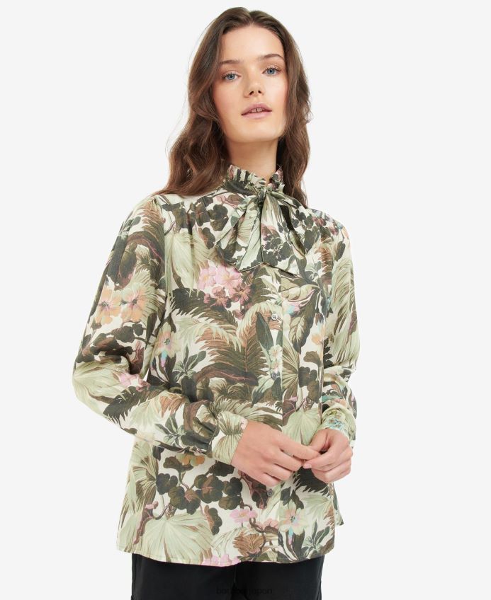 衣類 Barbour x House of Hackney ボヘミアシャツ リマーレンス/スカイ 女性 RV6THF1614