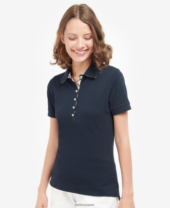 衣類 Barbour ポートダウントップ ピンク/インディゴタータンチェック 女性 RV6THF1757