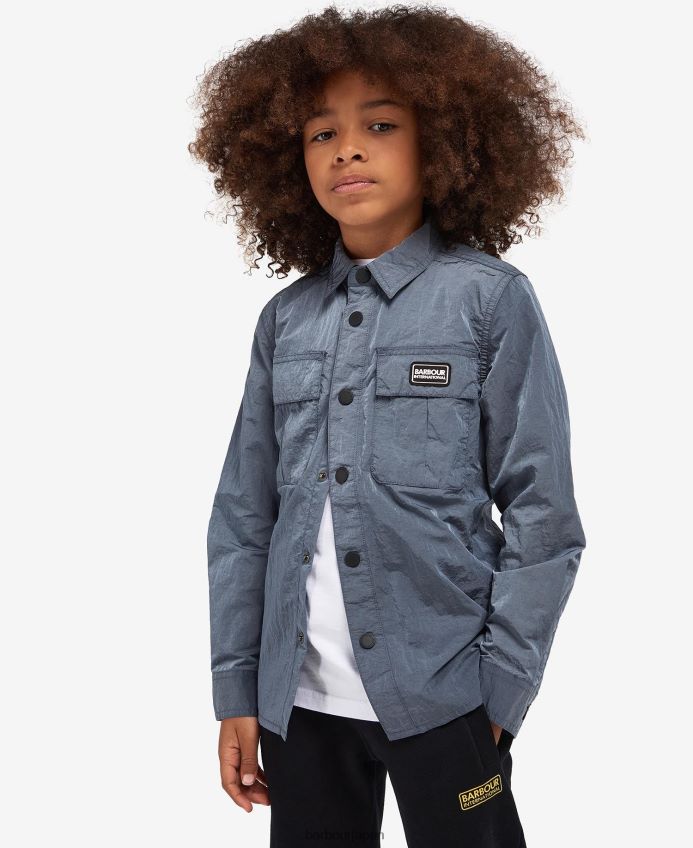 衣類 Barbour デイモンオーバーシャ​​ツ パウダーブルー 男の子たち RV6THF2525