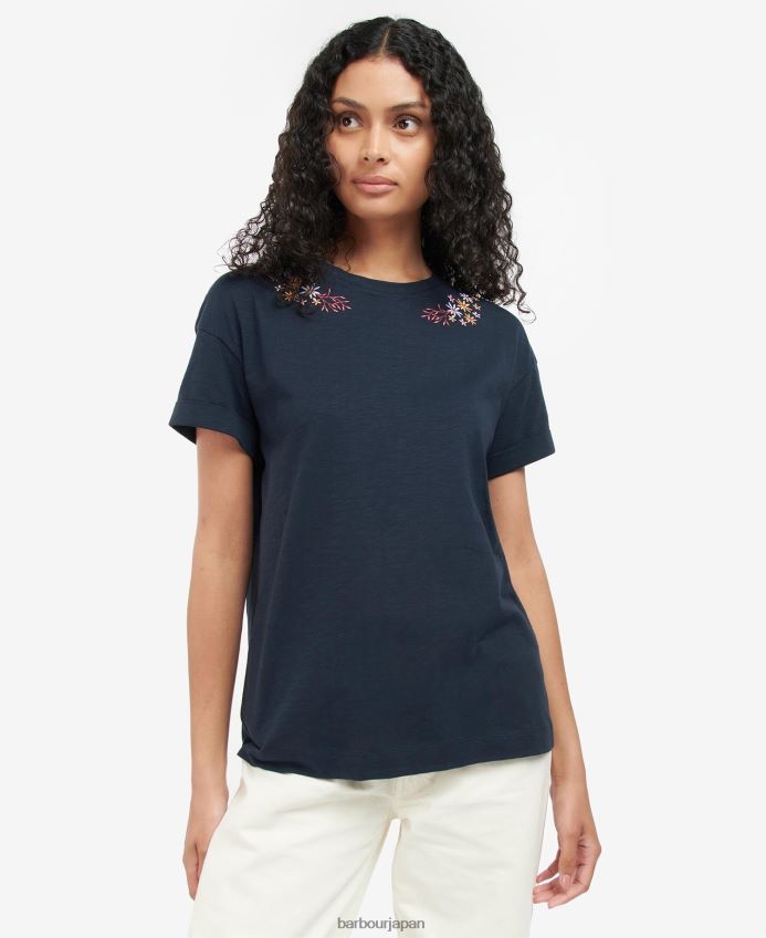衣類 Barbour アピア Tシャツ クラシックホワイト 女性 RV6THF1750