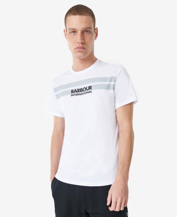 衣類 Barbour ハイサイドTシャツ 色あせた青 男性 RV6THF777