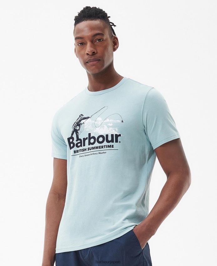 衣類 Barbour キャストTシャツ 色あせたオレンジ色 男性 RV6THF789