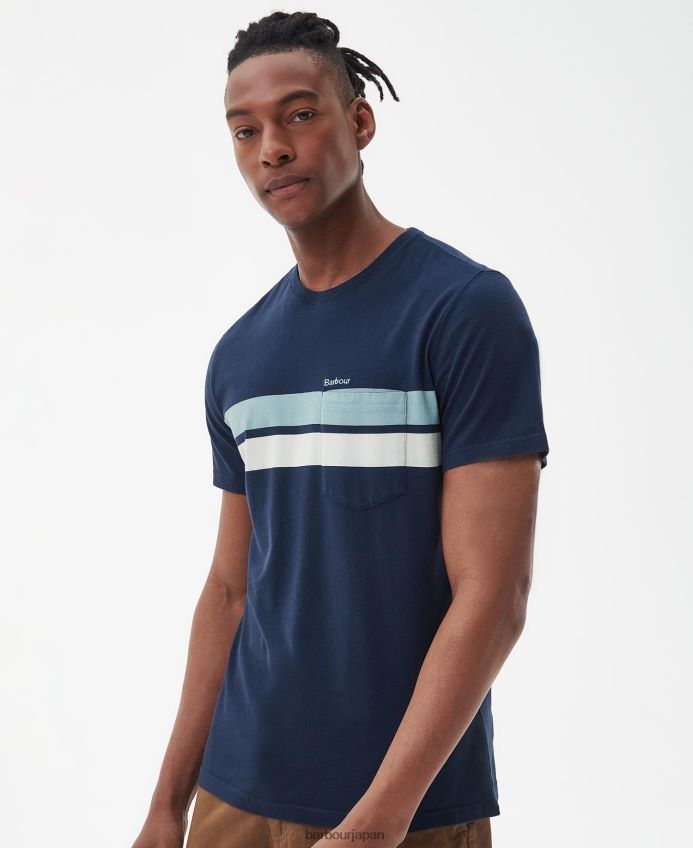 衣類 Barbour ティンダルTシャツ クラシックホワイト 男性 RV6THF811