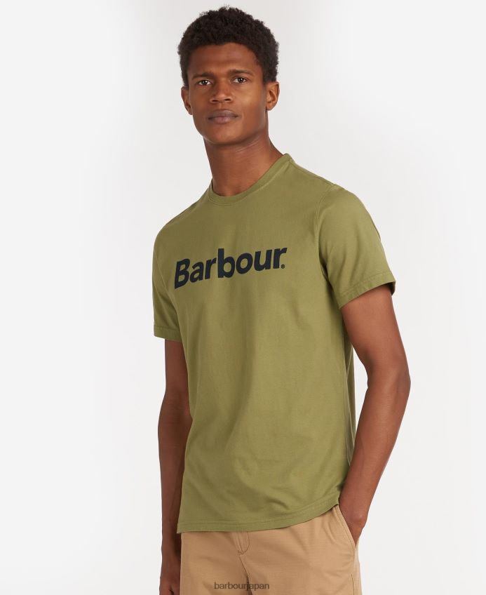 衣類 Barbour ロゴTシャツ 新しい海軍 男性 RV6THF822