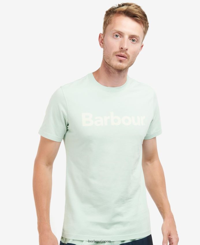 衣類 Barbour ロゴTシャツ ピンクの塩 男性 RV6THF837