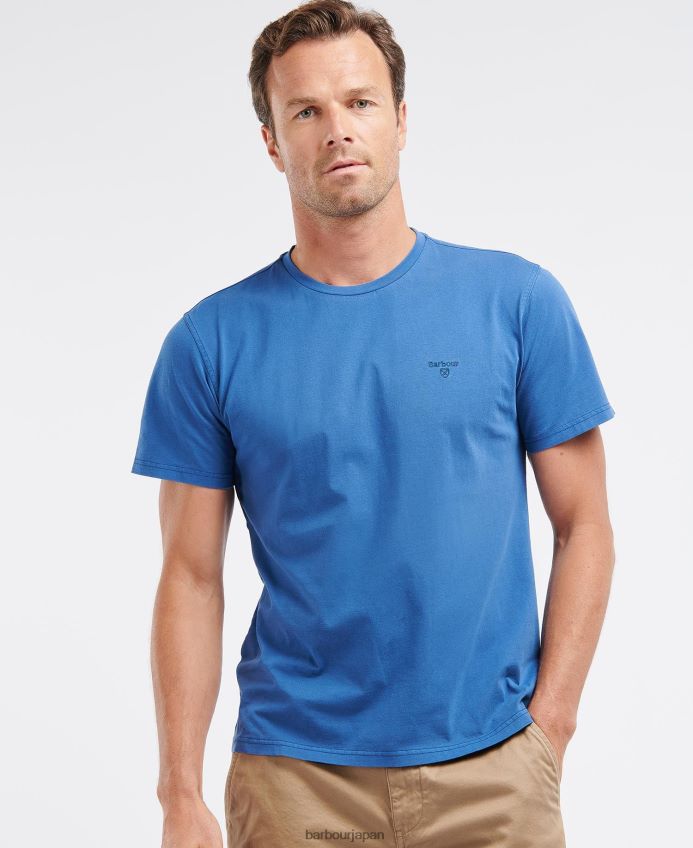 衣類 Barbour ガーメントダイTシャツ 空 男性 RV6THF862