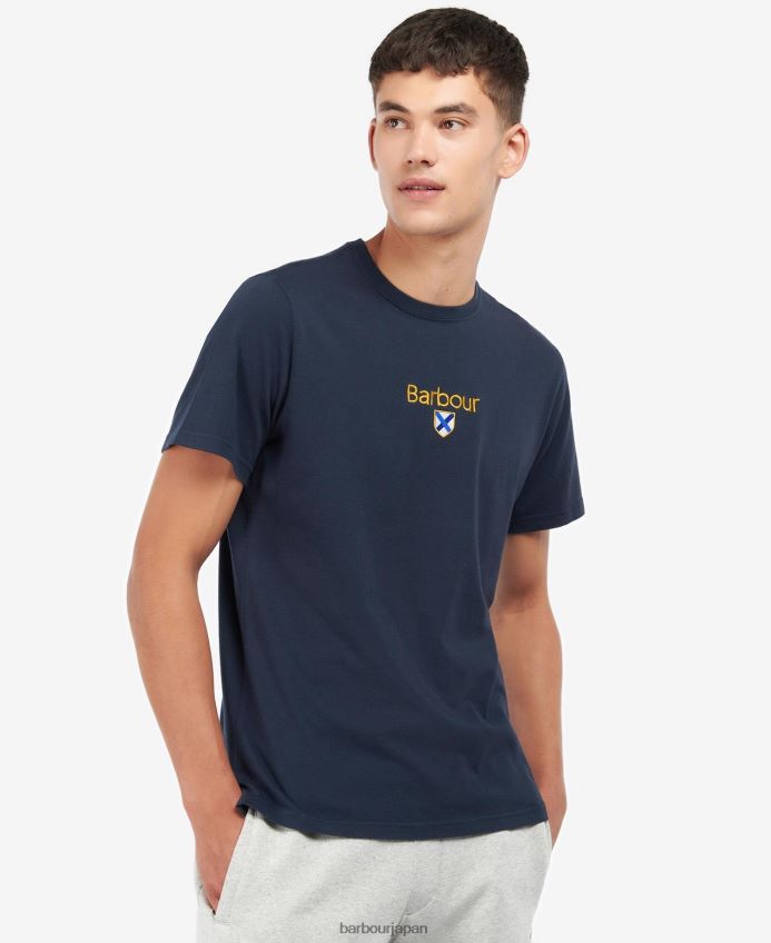 衣類 Barbour エンブレムTシャツ 日焼けした黄色 男性 RV6THF863