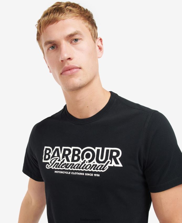 衣類 Barbour ローリー ロゴ T シャツ 白いささやき声 男性 RV6THF867