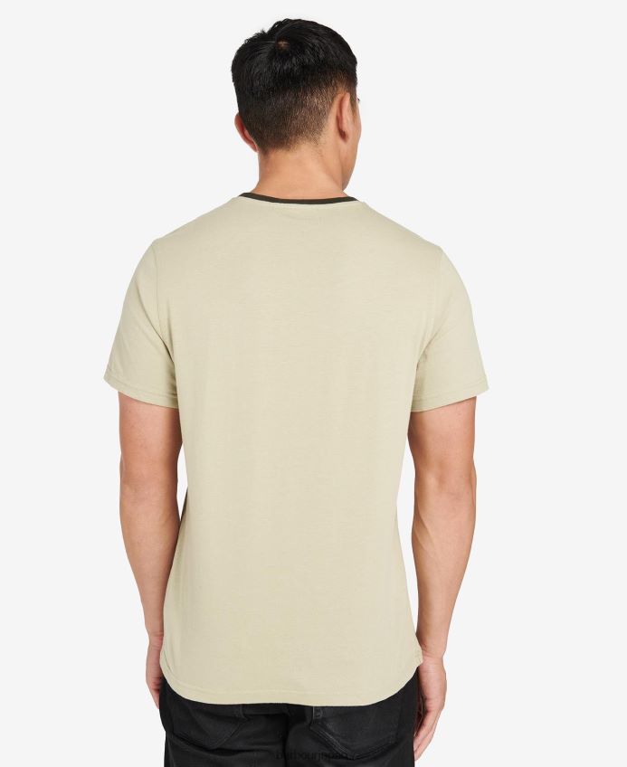 衣類 Barbour ロックTシャツ 騎兵隊の砂 男性 RV6THF871