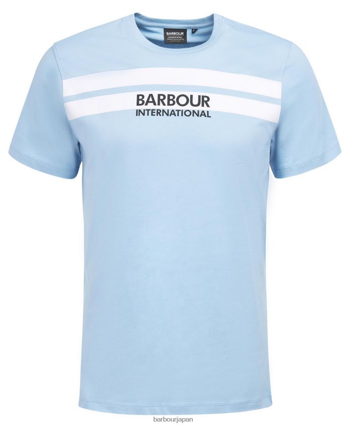 衣類 Barbour ハイサイドTシャツ 色あせた青 男性 RV6THF873