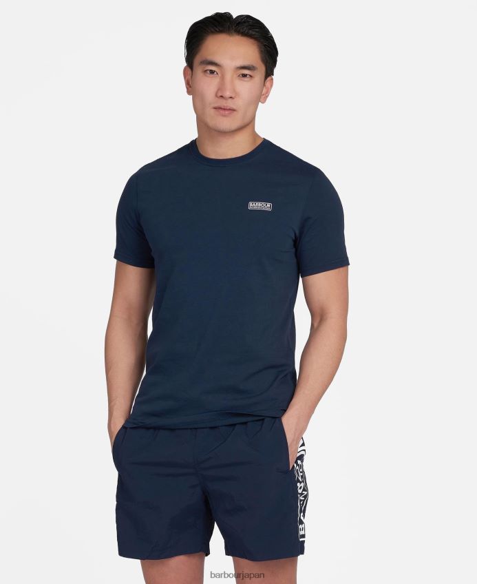衣類 Barbour エッセンシャルスモールロゴTシャツ 海軍 男性 RV6THF874