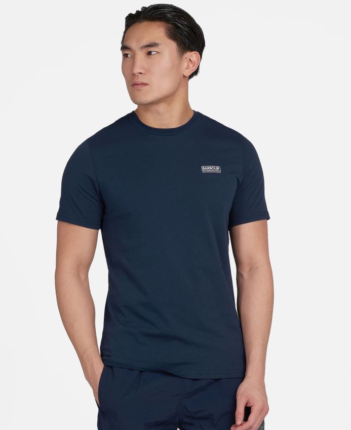 衣類 Barbour エッセンシャルスモールロゴTシャツ 海軍 男性 RV6THF874