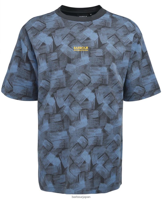 衣類 Barbour マクスウェル オーバーサイズ Tシャツ 木炭 男性 RV6THF875