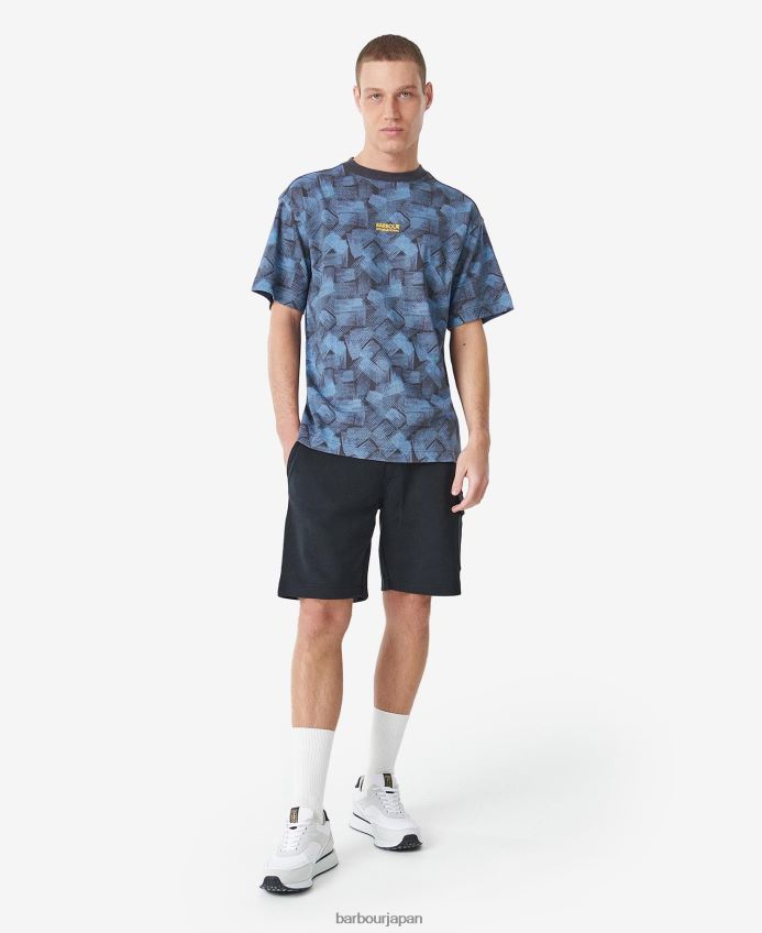 衣類 Barbour マクスウェル オーバーサイズ Tシャツ 木炭 男性 RV6THF875