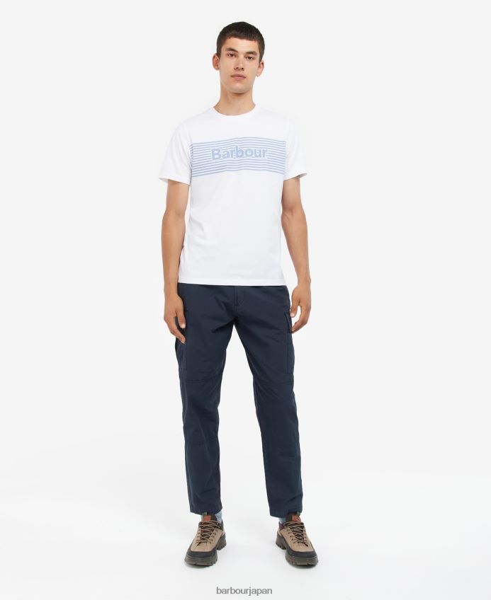 衣類 Barbour カウンドン グラフィック T シャツ クラシックネイビー 男性 RV6THF876