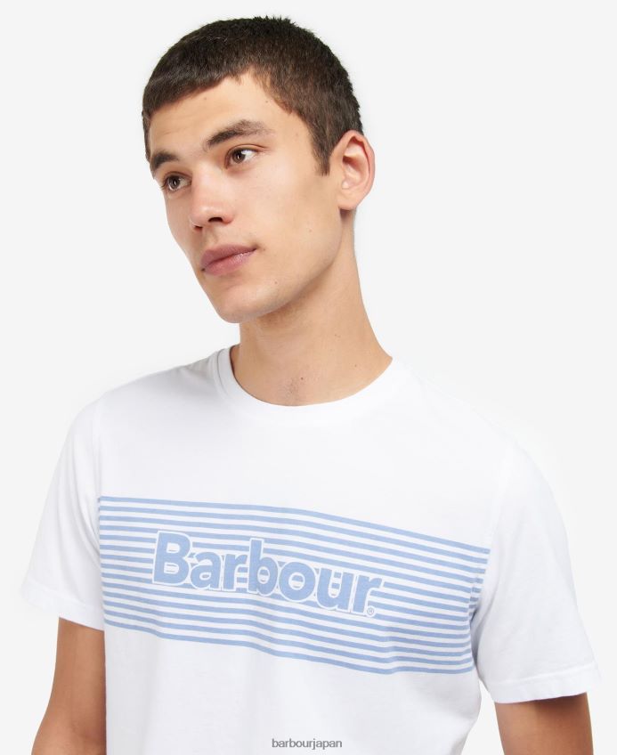 衣類 Barbour カウンドン グラフィック T シャツ クラシックネイビー 男性 RV6THF876