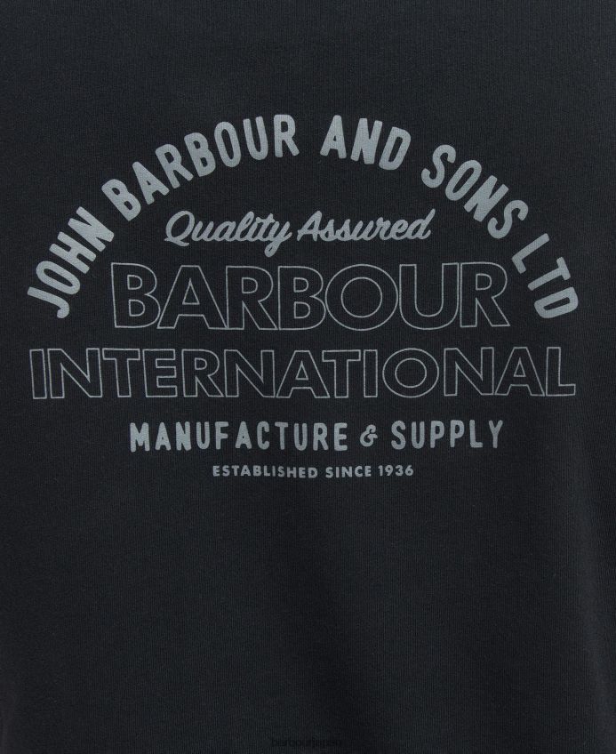衣類 Barbour アーチTシャツ クラシックブラック 男性 RV6THF878