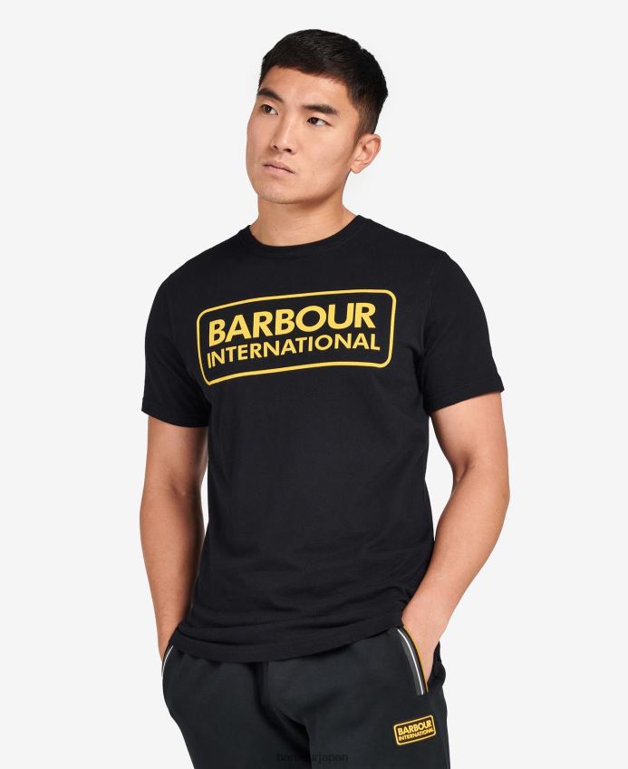 衣類 Barbour エッセンシャル ラージ ロゴ T シャツ クラシックブラック 男性 RV6THF881