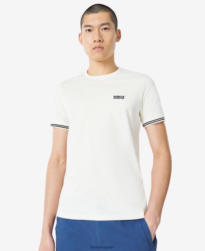 衣類 Barbour トルクチップTシャツ 白いささやき声 男性 RV6THF894