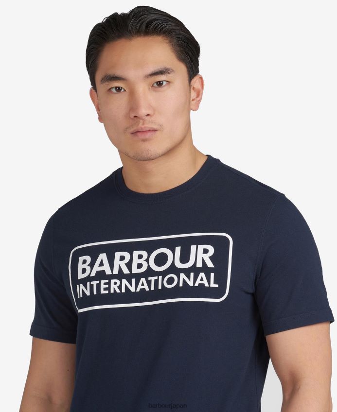 衣類 Barbour インターナショナル T シャツ エッセンシャル ラージ ロゴ 白 男性 RV6THF896