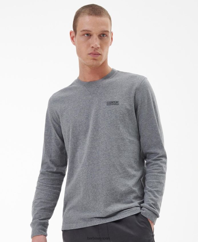 衣類 Barbour 長袖ロゴTシャツ 黒 男性 RV6THF899