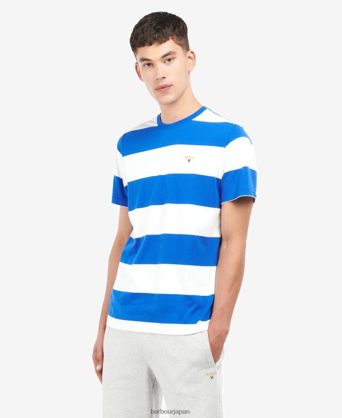 衣類 Barbour コーネルストライプTシャツ シカモア 男性 RV6THF923
