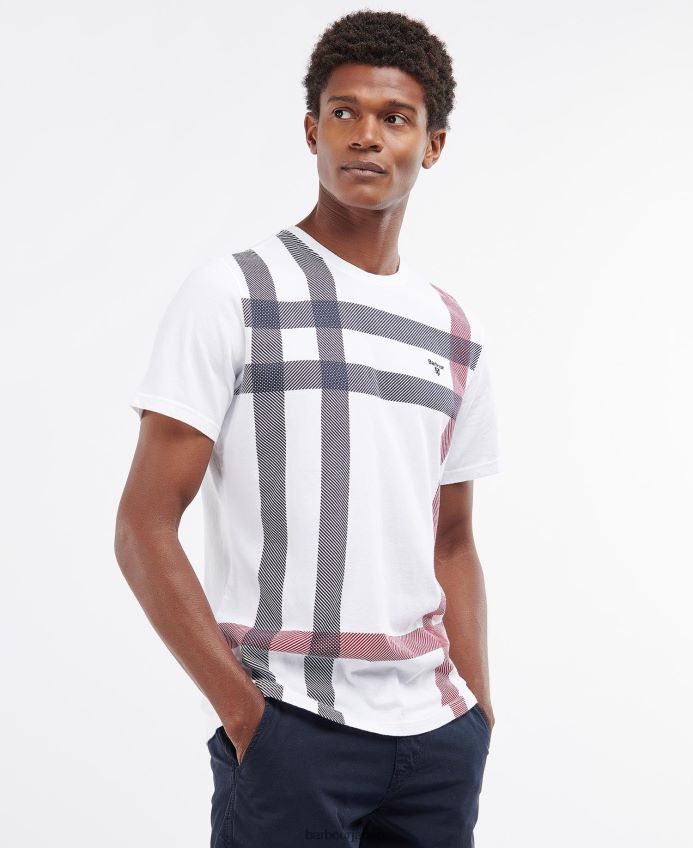 衣類 Barbour ノーマンTシャツ 白 男性 RV6THF962