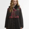 Barbour x GANNI タータンペプラムワックスジャケット Barbour x GANNI タータンペプラムワックスジャケット