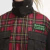 Barbour x GANNI タータンペプラムワックスジャケット Barbour x GANNI タータンペプラムワックスジャケット