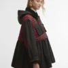 Barbour x GANNI タータンペプラムワックスジャケット Barbour x GANNI タータンペプラムワックスジャケット