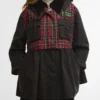 Barbour x GANNI タータンペプラムワックスジャケット Barbour x GANNI タータンペプラムワックスジャケット